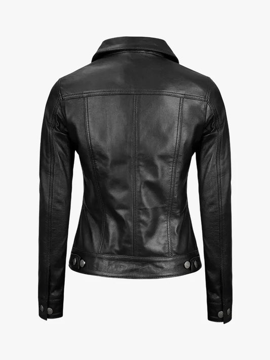 fernando-black-leather-trucker-buttoned-jacket-for-womens