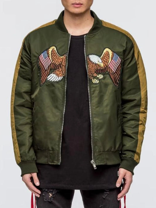 flying-eagle-olive-green-zip-up-jacket