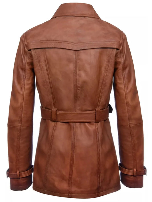 stylish-womens-brown-leather-trench-coat-outfit