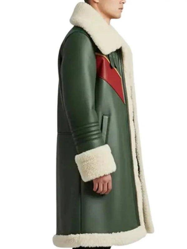 christmas-green-shearling-long-coat-for-men