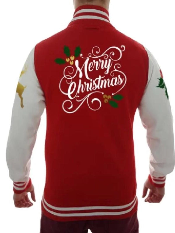 christmas-themed-red-and-white-varsity-jacket