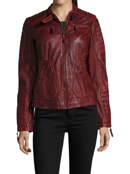 dark-red-leather-biker-jacket-for-women