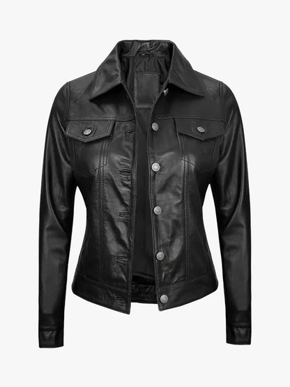 fernando-black-leather-trucker-jacket