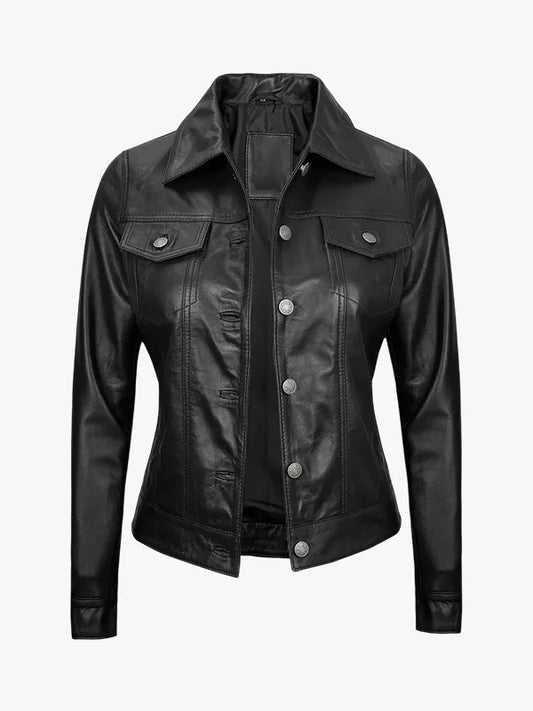 fernando-black-leather-trucker-jacket