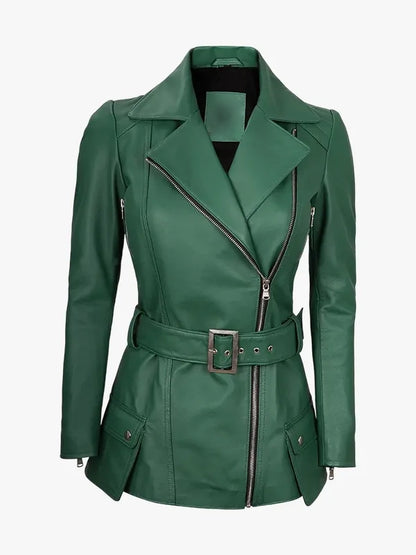 green-belted-leather-biker-jacket-for-women