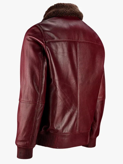 maroon-leather-bomber-jacket-mens