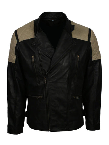 mens-black-quilted-patch-leather-biker-jacket