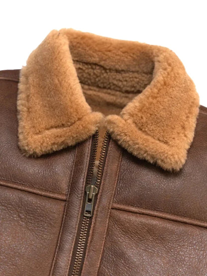mens-premium-brown-shearling-collar-leather-jacket