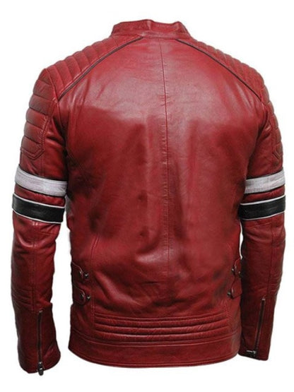red-striped-mens-cafe-racer-leather-jacket-back