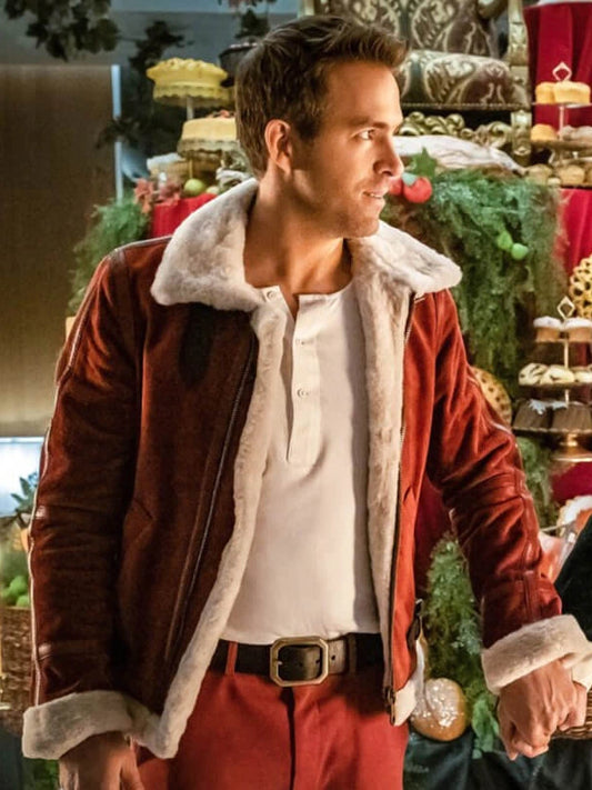 spirited-ryan-reynolds-shearling-red-jacket