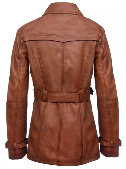 stylish-womens-brown-leather-trench-coat-outfit