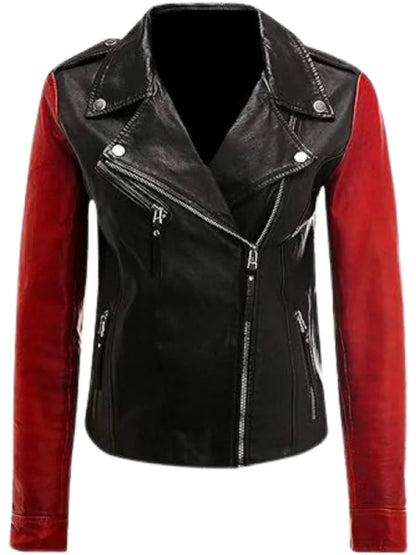 women-two-tone-biker-leather-jacket-front-view