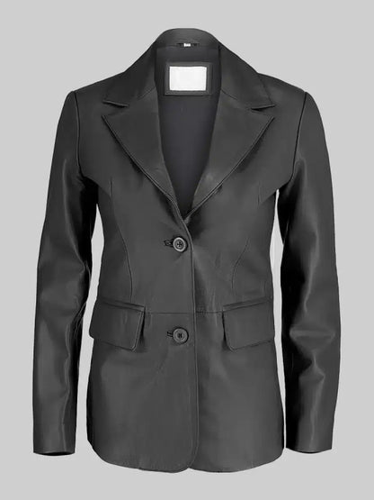 womens-black-genuine-leather-blazer-jacket
