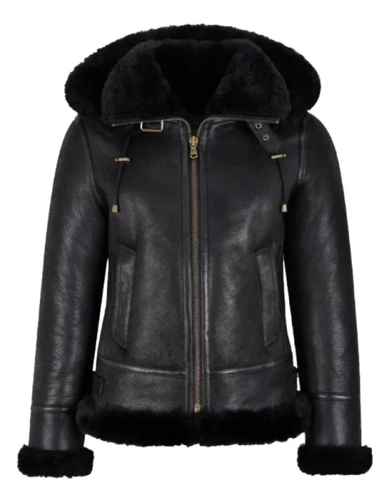 womens-black-shearling-bomber-jacket-with-fur-hood