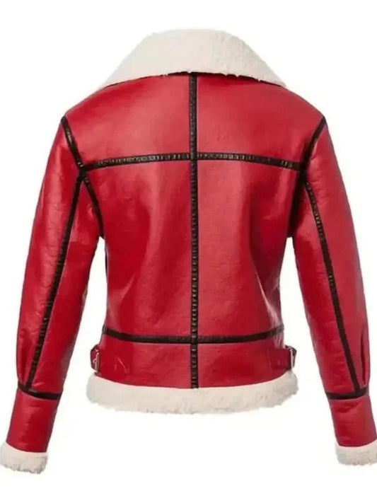 womens-red-shearling-leather-bomber-jacket